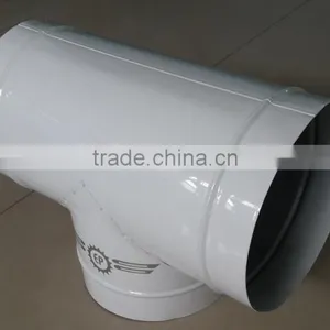 Hydroponics Growing HVAC System Flexible T Type 3-Way Branches Round Connector for Spiral Hose Pipe Ducting Fittings thumbnail-4