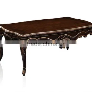 Bisini Dark Color Wooden Antique Coffee Table thumbnail-1