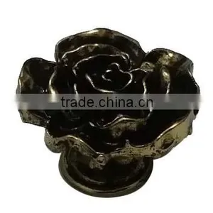 Cusomized Vintage Rose Flower Furniture Drawer Knobs thumbnail-1