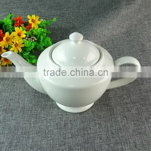 Export Selling Ceramic White Ceramic Teapot Bulk Porcelain Tea Pot thumbnail-2