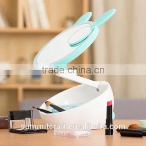 Desktop Storage Multi-functionLED Lighted Makeup Mirror thumbnail-1