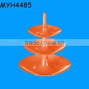 Handmade Triple Tiered Terracotta Fruit Dish thumbnail-1
