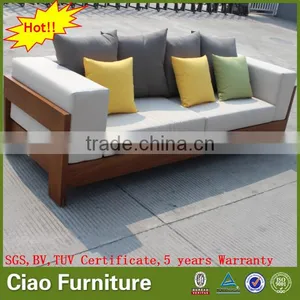 Outdoor Wooden Furniture Teak Wood Sofa thumbnail-2