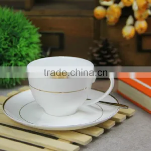 Simple Designcoffee Tea Porcelain Ceramic Cups Saucers Set thumbnail-1