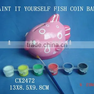 DIY Pottery Fish Coin Bank thumbnail-1