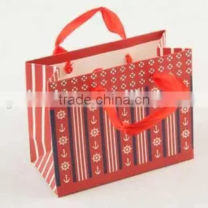 Foldable Gift Bag With Anchor Patterns/ Shopping Bag thumbnail-4