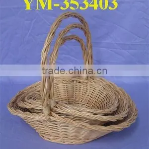 Large Handmade Full Steamed Willow Packing Basket thumbnail-1
