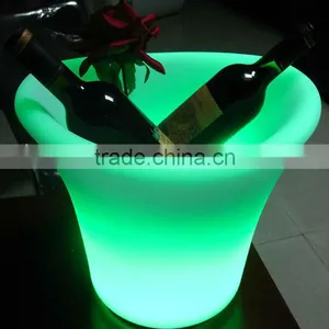 Led Ice Bucket Suppliers Light Ice Bucket Wine Bucket Cheap Plastic thumbnail-1