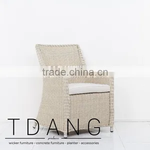 Martinez Wicker Dining Chair - Garden Outdoor Furniture thumbnail-2