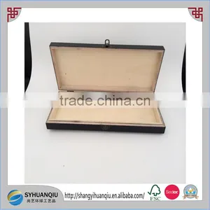 Europe Regional Distressed Matt Black Wooden Chocolate Box Hot Sell thumbnail-4