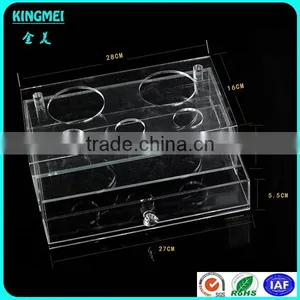 High Clear Acrylic Drawer Box With Printing Logo of Hotel Toiletries Organizer thumbnail-2