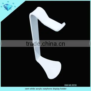 Oem White Acrylic Earphone Display Holder thumbnail-1