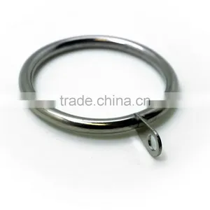 Brushed Nickel Plated Curtain Metal Rod Ring Fixed Eyelet Inside Diameter 43mm - 4 Colors thumbnail-3