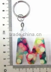 Promotion Alphabet Key Chain, Plastic Letter Key Chain With Printing, Personalized Letter Key Chain thumbnail-1
