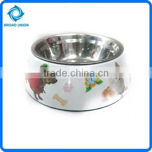 Round Shape Wholesale Stainless Steel Dog Food Bowl thumbnail-1