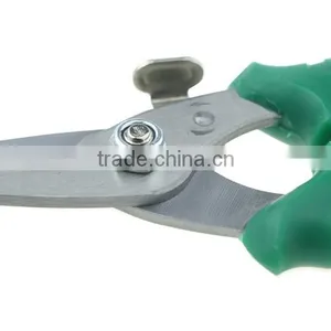 BERRYLION Stainless Steel 200mm Cheap Green Plastic Handle Gardening Shear thumbnail-3