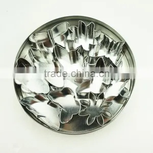 47094 11pcs Flowers and Butterfly Stainless Steel Cookie Cutter Set thumbnail-3