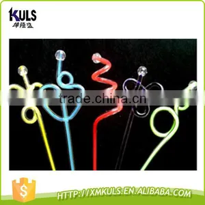 Elegant Coffee Drink Stirrer Novelty Cocktail Custom Plastic Swizzle Sticks Coffee Stirrer thumbnail-1
