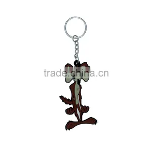 Hot Design PVC Material Rubber Souvenir Printing Keychain Keyring Gift thumbnail-1