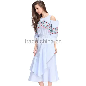 Designer Lady Straight Smart Casual Cloth Beautiful Fashion New Model Woman Dress thumbnail-5