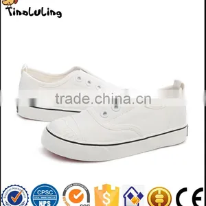 Kid's Fashion Classic Canvas Casual White Shoes for Children Wholesale thumbnail-1