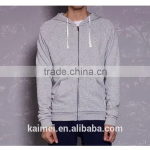 Wholesale New Design Popular Eco-friendly Breathable Anti-wrinkle Spring Men's Hoodie CVC(60/40) thumbnail-1