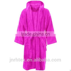 Custom Colors Quick-dryng Flannel Fleece Bathrobe thumbnail-2
