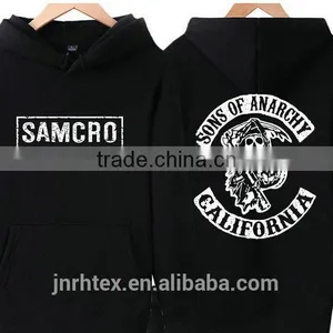 100% Cotton Men Printing Crewneck Hooded Sweatshirt thumbnail-3