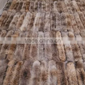 BBG-H-9 Natural Color Real Raccoon Fur Trim for Hood thumbnail-1