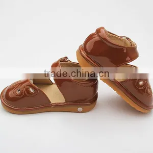 Non-slip Leather Baby Sandals Summer Children Squeaky Shoes thumbnail-4