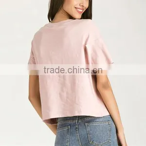 2017 Summer Women Cotton Women Ladies Short Sleeve Blouses for Office thumbnail-4
