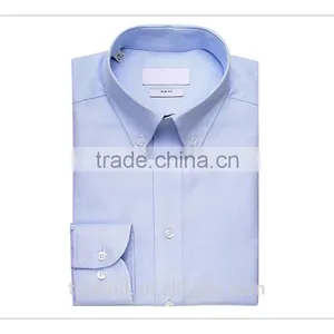 Classic Italian Light Blue Mens Oxford Dress Shirt for Customising thumbnail-1