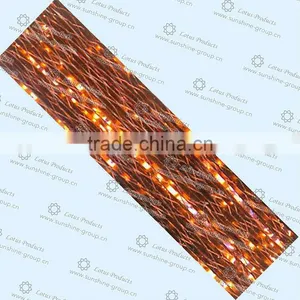 Orange Metallic Yarn thumbnail-1