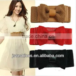 2013 Wide Fashion Women Elastic Webbing Belt With Many Colors and Designs for Optipon thumbnail-1