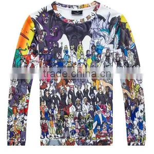 Long Sleeve T Shirt With 3D Full Printing for Wholesale thumbnail-1