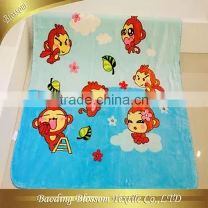 China Supplier 80%polyester 20%polyamide Microfiber Print Baby Blanket 80*80cm thumbnail-2