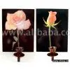 Wall Hanging Flower Printed Candle Holder thumbnail-1