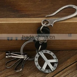 Mens Leather Belt Key Chain/ Key Ring Holder thumbnail-3