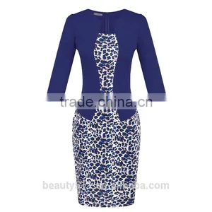 Premium Shift Dress With Contrast Embroidery Women Casual Dress SD30 thumbnail-4