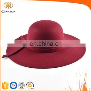 Wide Brim Fedora Hat Custom Logo Band thumbnail-4