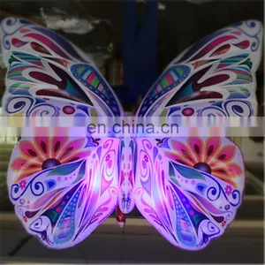 Large Colorful Inflatable Butterfly With LED Light thumbnail-1