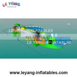 New Design Inflatable Land Water Park, Big Water Park With 2 Pools thumbnail-3