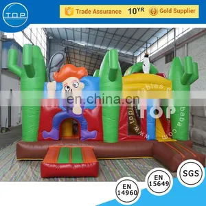 Attractive Inflatable Jungle Bouncy Castle With Slide ,inflable Bouner/inflatable Combo thumbnail-1