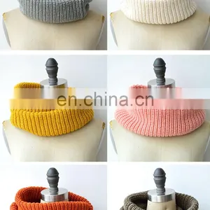 2018 Wholesale Hot Selling Fashion Warm Infinity Loop Knitted Scarf thumbnail-2
