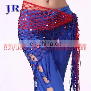 Multy Color Hollow Tassel Belly Dance Hip Scarf Belt Y-2021# thumbnail-3