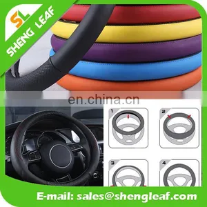 2016 Hot Selling Custom Printed Logo Car Silicone Steering Wheel Cover thumbnail-5