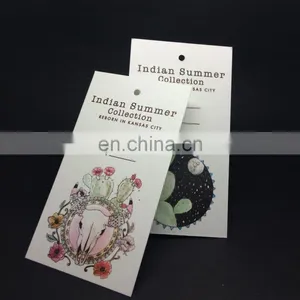 High Quality Design Paper Hang Tag With Metal Eyelet For Clothing And Fabric thumbnail-1