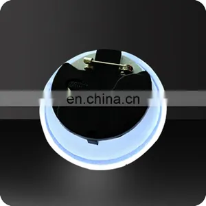 High Quality Customized Logo Decoration Gift PS Led Flashing Badge thumbnail-3