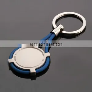 Factory Soft Plastic Round Shape Key Chain or Keyring thumbnail-1