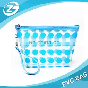 Hot Sale Cheap Customized Transparent PVC Big Cosmetic Bag thumbnail-3